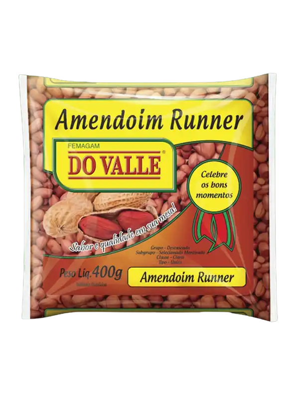 Amendoins do valle amendoin runner 400g